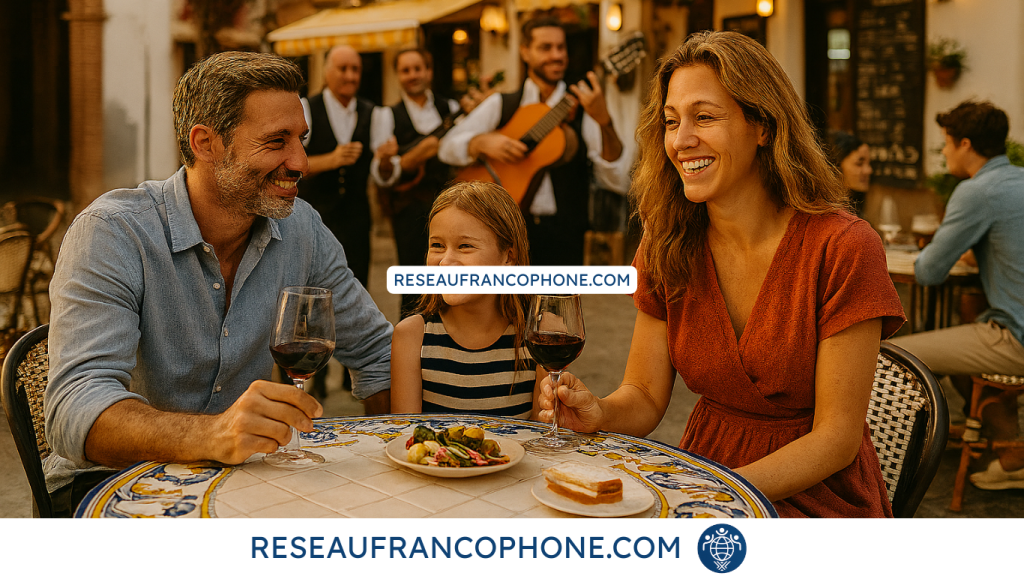 Une famille qui s'adapte à la vie quotidienne espagnole