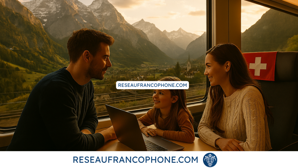 un couple qui a choisi une Expatriation en Suisse arrive à l'aéroport de Zurich